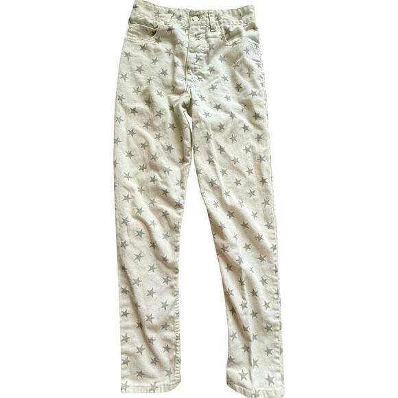 Vintage 90s Guess by Georges Marciano Star Print Jeans Sz 29 – Made in USA Rare - Picture 1 of 6